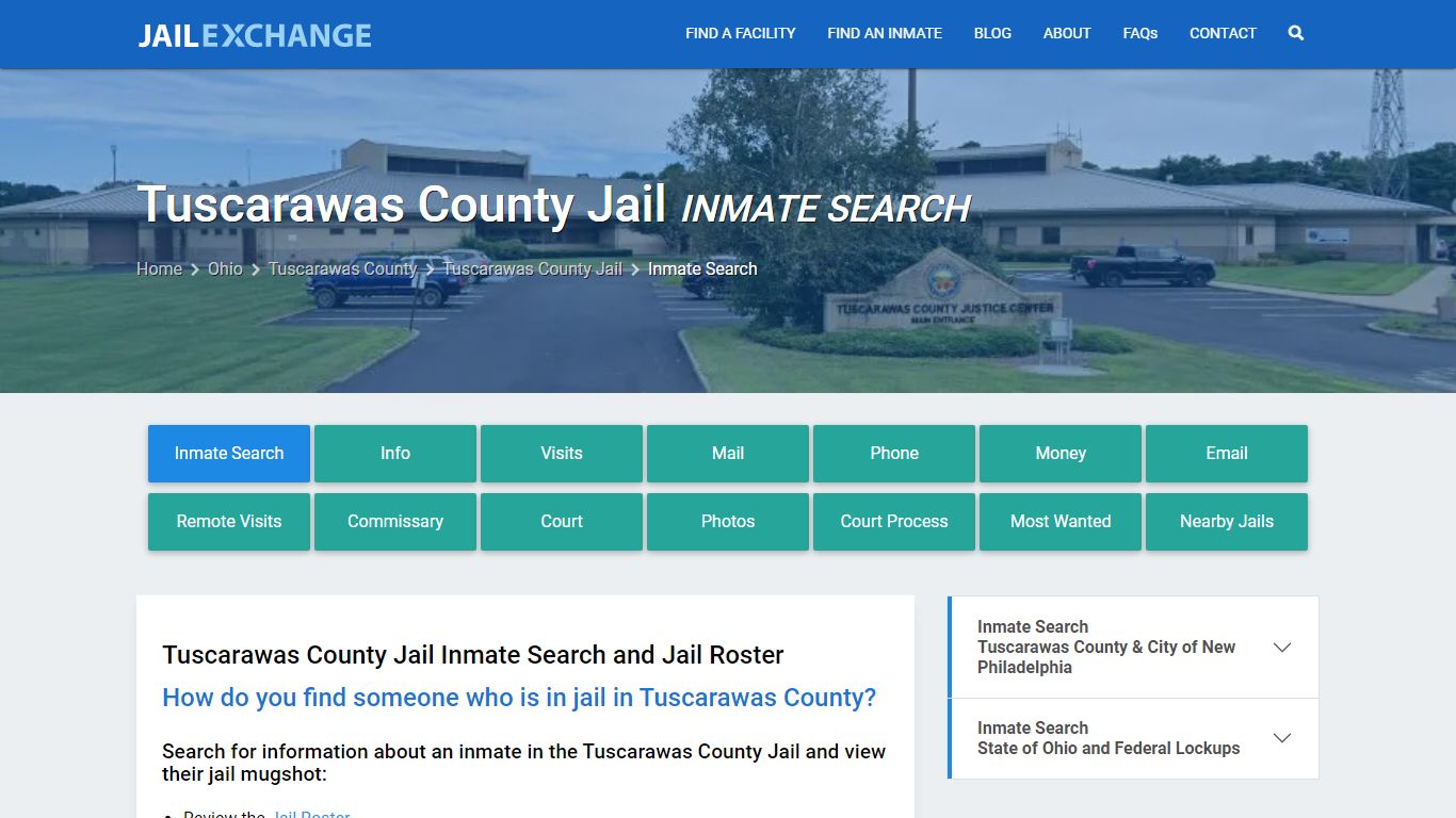 Tuscarawas County Jail Inmate Search - Jail Exchange